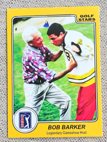 BOB BARKER - ACEO GOLF SPORTS CARD ADAM SANDLER HAPPY GILMORE MOVIE MEMORABILIA