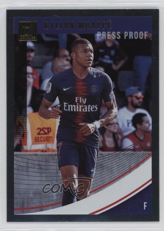 2018-19 Panini Donruss Press Proof Silver Kylian Mbappe #53 06qq