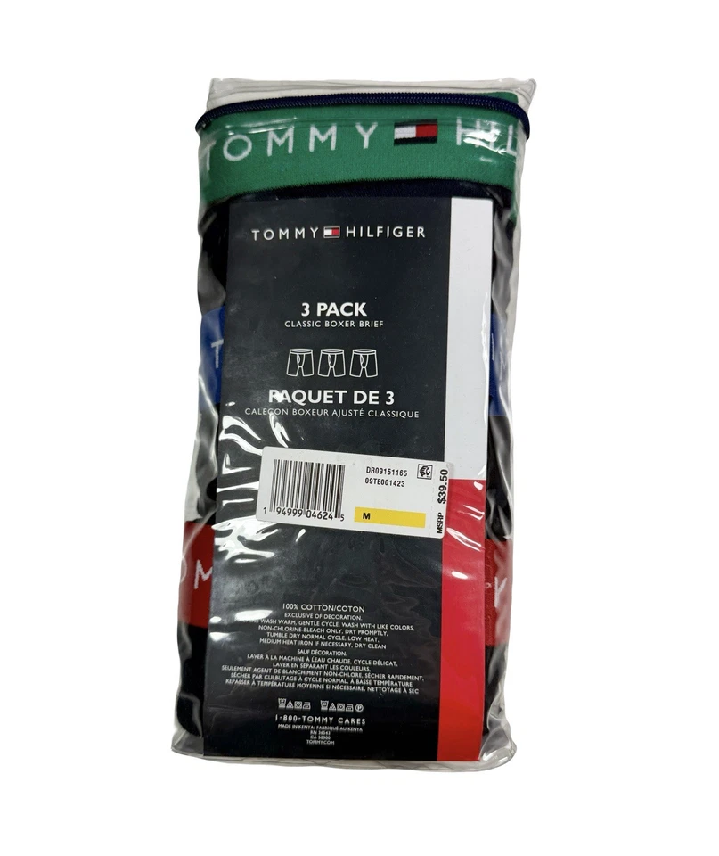 NWT Tommy Hilfiger. Sz M. 3 Pack. Men'. Classic Boxer Brief. Multi. MSPR $39.50 - Image 4 of 4