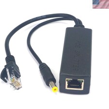 Lightweight 12V PoE Splitter - Connect Cameras  Ethernet Easily