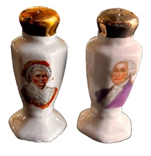 Vintage George & Martha Washington Mt. Vernon Virginia Salt & Pepper Shakers Set