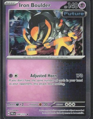 2025 Scarlet & Violet Series - Prismatic Evolutions Iron Boulder Rare #46