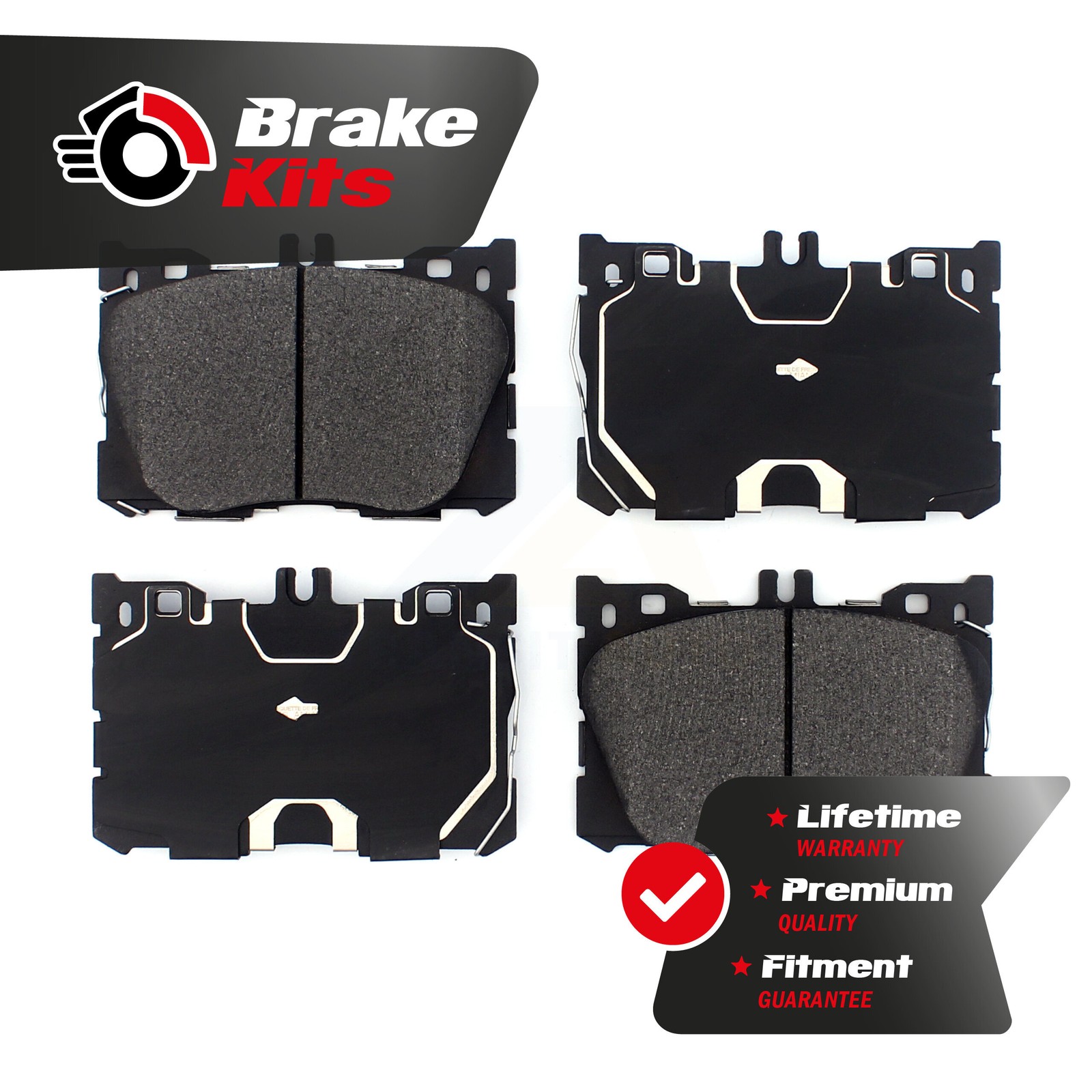 Front Semi-Metallic Brake Pads Set For 2016-2021 Mercedes-Benz GLC300