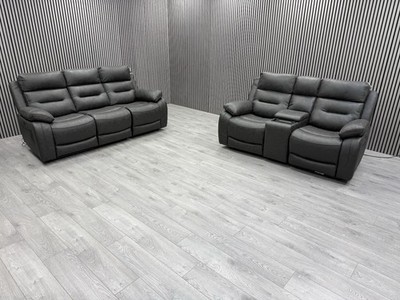 DFS 3+2 SEATER SOFA ELECTRIC RECLINER HEADREST USB USB-C