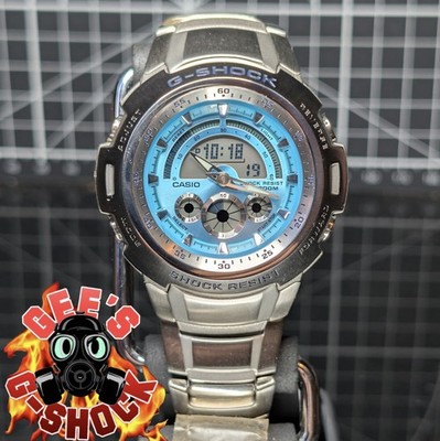 Casio G-Shock COCKPIT G-731 Analog-Digital Silver Blue Steel