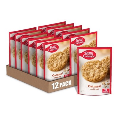 (12 pack) Oatmeal Cookies, Cookie Baking Mix, 17.5 oz