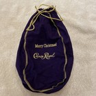 CROWN ROYAL PURPLE BAG WITH DRAW STRING -  MERRY CHRISTMAS  — photo 5