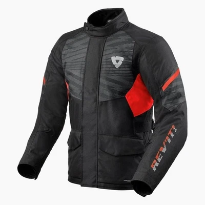 Veste Moto Rev'It Duke H2O Rouge Noir Red Black Revit Sport Touring Aventure - Photo 1/4