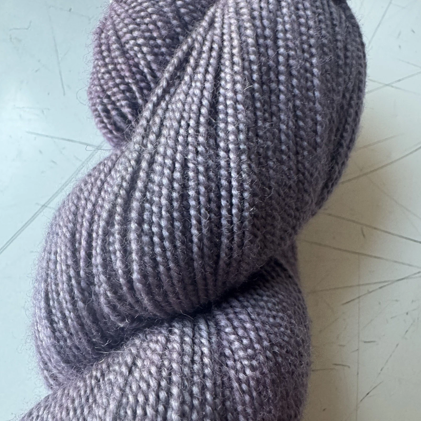 Miss Babs Avon Fingering Yarn Wild Iris Pixie Kissed Merino Silk Skein 490yd - product detail image 2