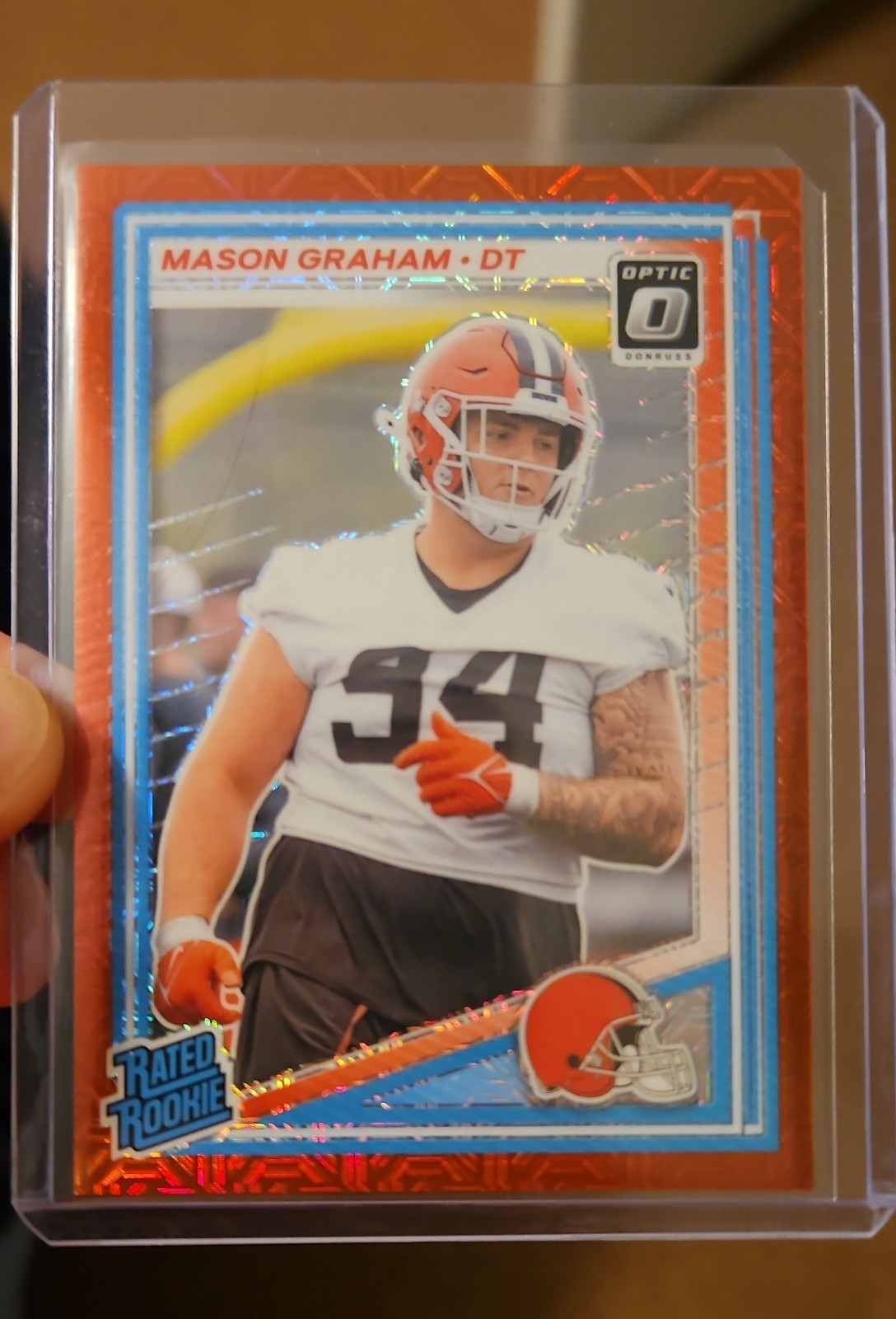 2025 Panini Donruss Optic - Rated Rookie Mason Graham #206 Red Mojo Prizm (RC)