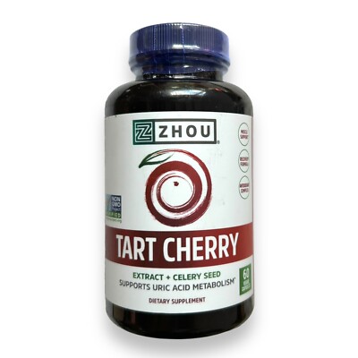 Tart Cherry Extract + Celery Seed 60 Veg Caps, NEW & SEALED