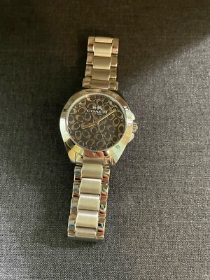 Coach watch silver with black face COACH Ladies main image 3