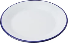 IBILI "Blanca Plain Plate, White/Blue, 28 x 2.5 cm