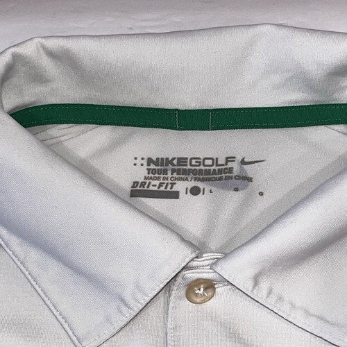 Camisa polo de golf Nike para hombre grande a rayas Dri Fit Tour Performance LEER - Imagen 4 de 9