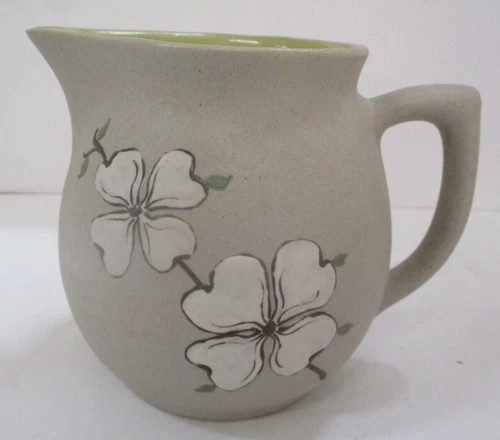 Vintage Pigeon Forge Pottery Dogwood Floral Creamer Pitcher