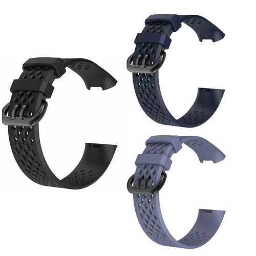 For Fitbit Charge 3 4 Strap Sports Replacement Wristband Silicone Buckle Band - Picture 19 of 45