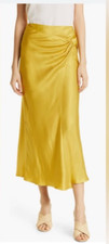NWoT TED BAKER Jaune Faux Wrap Woven Midi Skirt ted's 6 XL waist 38"
