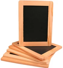 Creative Hobbies 4x6 Inch Synthetic Chalkboard w/ Unfinished Wood Frame 24 Pack