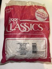 LEGGS CLASSICS PANTYHOSE SHEER TOE SLIGHTLY IMPERFECT NUDE PKG/3 SIZE Q