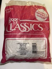 LEGGS CLASSICS PANTYHOSE SHEER TOE SLIGHTLY IMPERFECT NUDE PKG/3 SIZE Q
