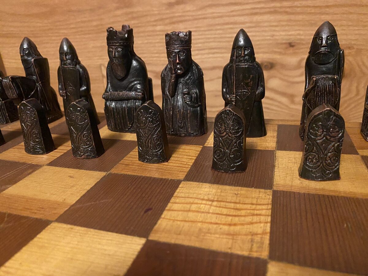 Early 20th Century Chess Board Made By Jacks Of London With Chess Set, 941200