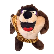 24K Mighty Star Warner Bros TASMANIAN DEVIL Taz Doll Plush 8.5'' 1993 Vintage