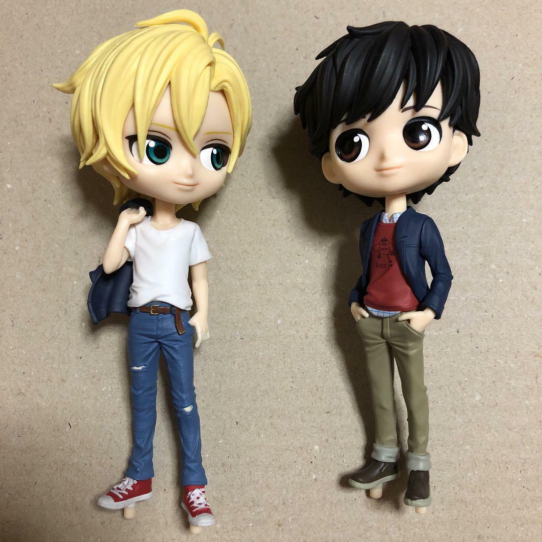Banana Fish Qposket 2 Tipos Set Ash Links Figura Eiji Okumura【Casi Como Nuevo】K0570 jp