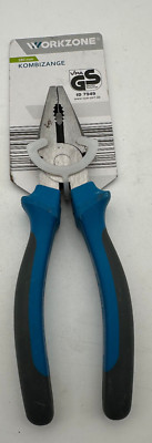 Workzone Kombizange 180mm Zang 2k Griff GD geprüft mit Cutter Karbonstahl