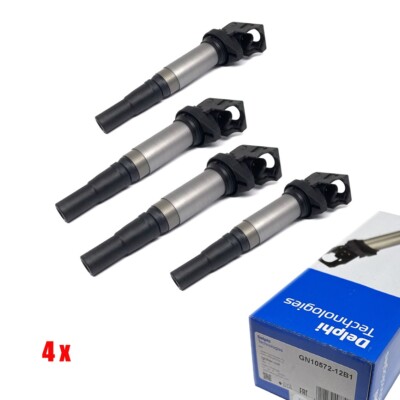 4x (4 Stück) DELPHI Zündspule für BMW F21 F22 F30 MINI R55 R56 PEUGEOT CITROEN