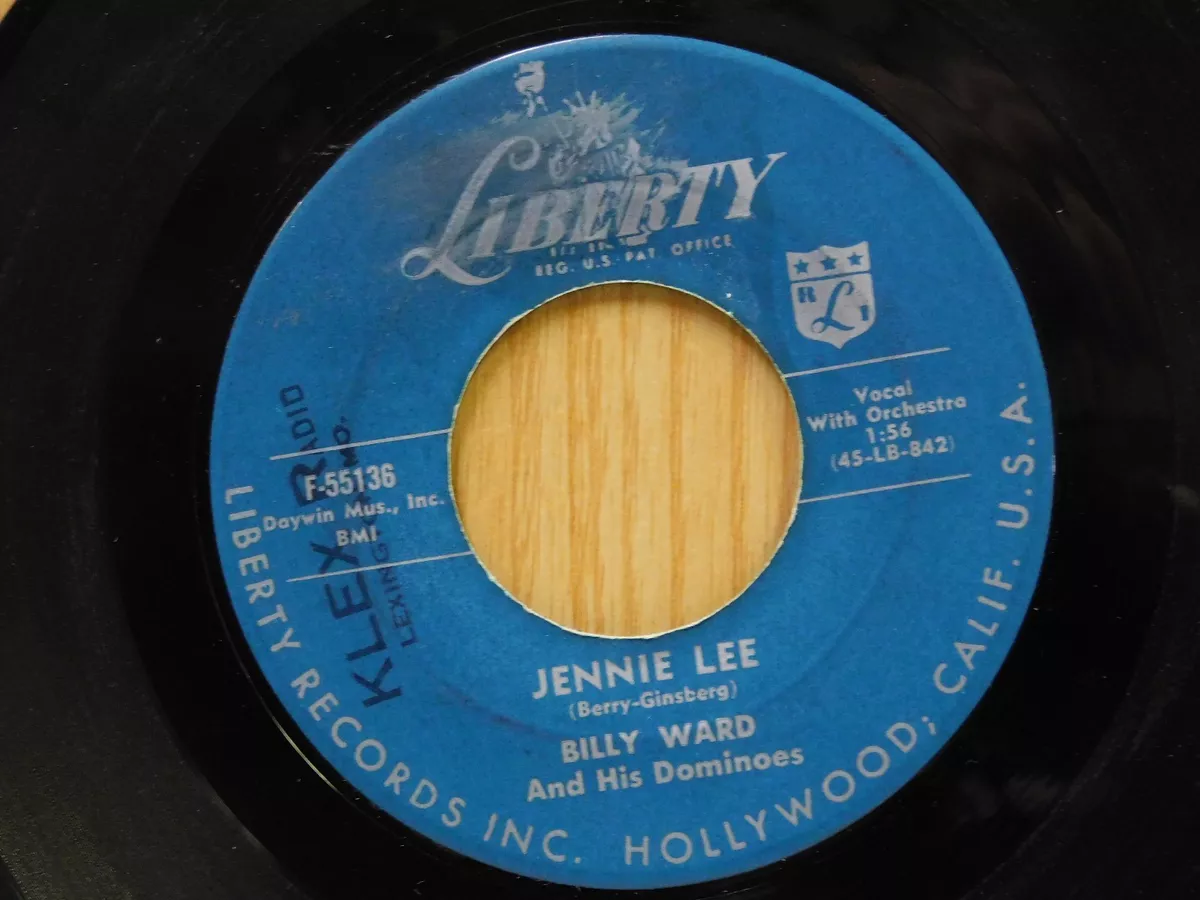 Billy Ward & Dominoes 45 Jennie Lee bw Music, Maestro, Please - Liberty  VG++