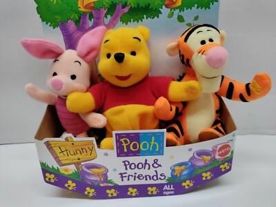 Vintage 1997 Mattel Winnie the Pooh and Friends Holding Hands