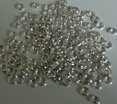 150 Mini-Ringe, Splitringe, Basteln in Miniatur, 3-4 mm, Farbwahl