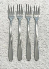 (4) Silco PANORAMA Stainless 5 1/2" Cocktail/Seafood Forks *FREE SHIPPING*