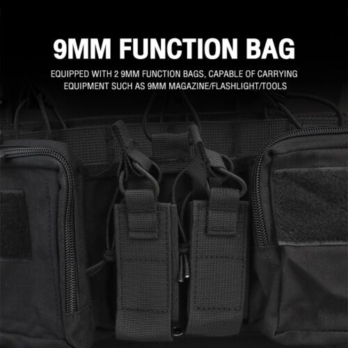 WoSporT Tactical Chest Rig Tool Vest Tactical Vest w/ Mag Pouch Military Gear MC - Picture 15 of 25