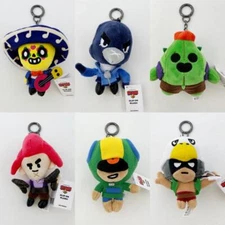 SuperCell Brawl Stars Line Friends Bag Clip Plush Charm Keychain   YOU CHOOSE!