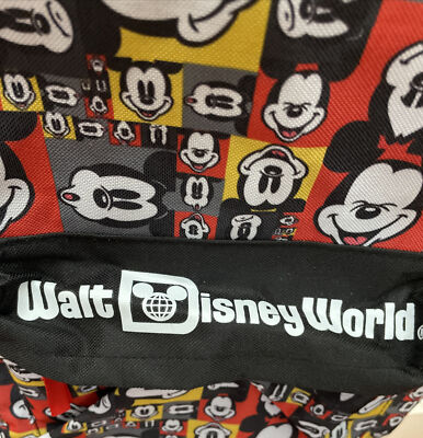 Walt Disney World Backpack Bag Mickey Mouse Red Yellow Black  display picture 1