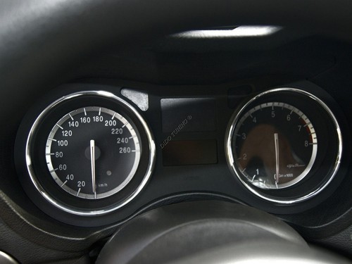 Fits Alfa Romeo 159 2008-2011 2-Teilig Poliert Aluminium Tachoringe Tacho Ring - Imagen 8 de 12