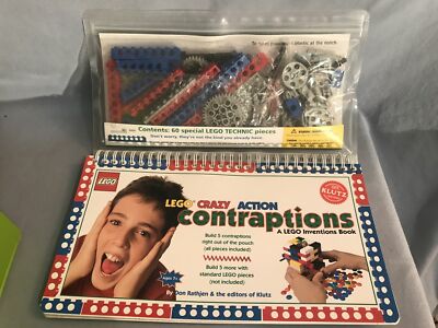 LEGO Technic pieces & book! SEALED Crazy Action Contraptions Inventions 1998