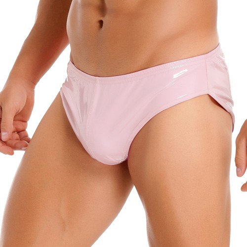 Calzoncillos para hombre cintura elástica bragas aspecto húmedo ropa interior transpirable pantalones cortos suaves - Imagen 76 de 106
