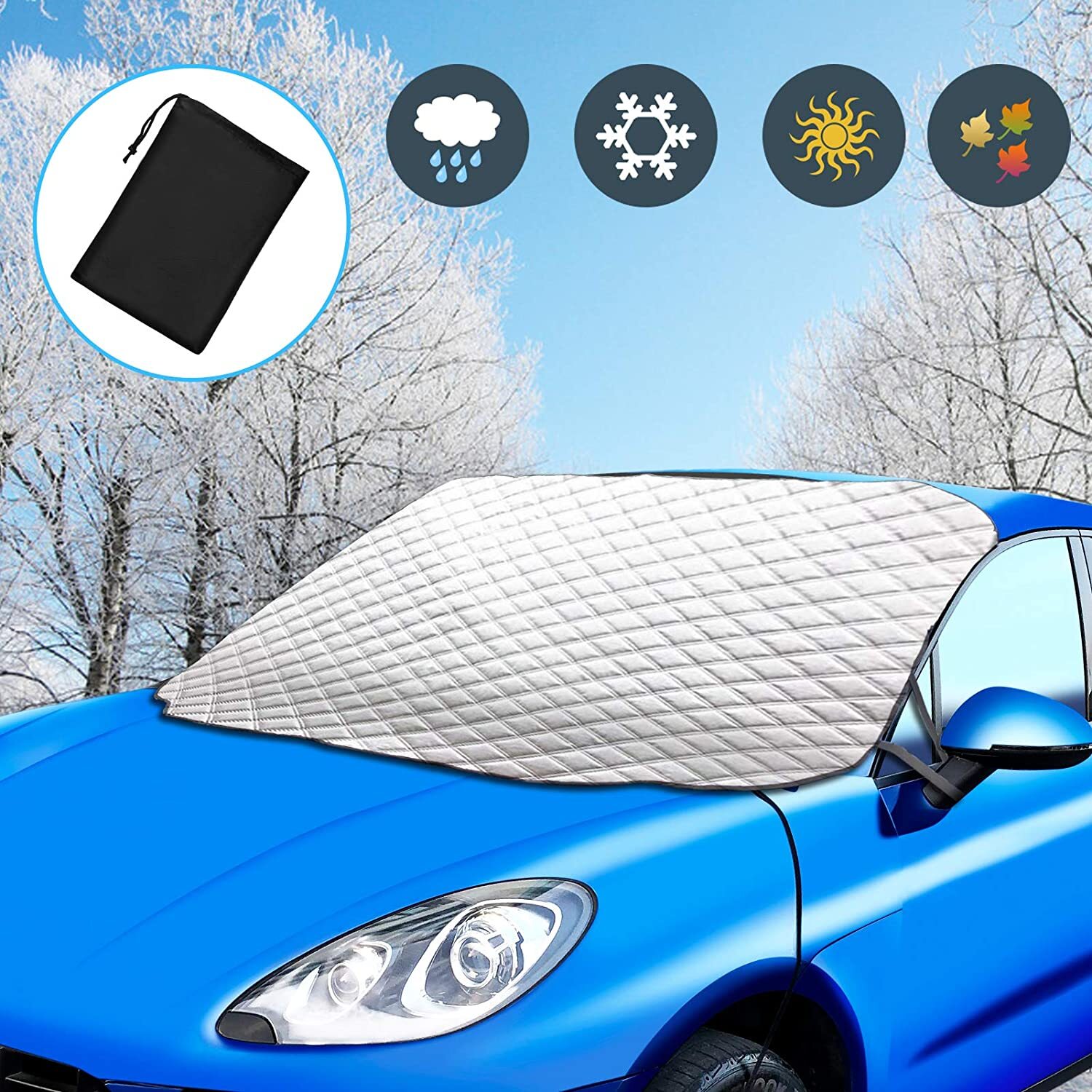 Windscreen Cover Car Window Screen Frost Ice Large Snow Dust