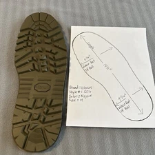 VIBRAM#1276 SIERRA USA REPLACEMENT RUBBER BOOT SHOE REPAIR SOLE COBBLER NEW SZ14