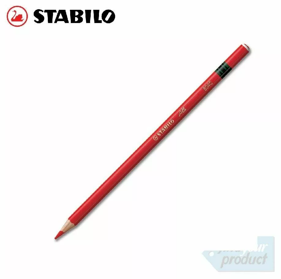 STABILO - ALL AQUARELLABLE RED PENCILS 8040 - (WAX PENCIL