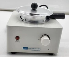 Proffesional Small Hard Soft Wax White Wax Warmer - 14 oz AAA SPA DEPOT