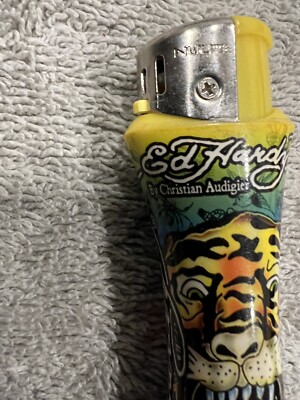 ed hardy cigarette lighter Vintage Lighter - Ed Hardy by Christian Audigier - Used