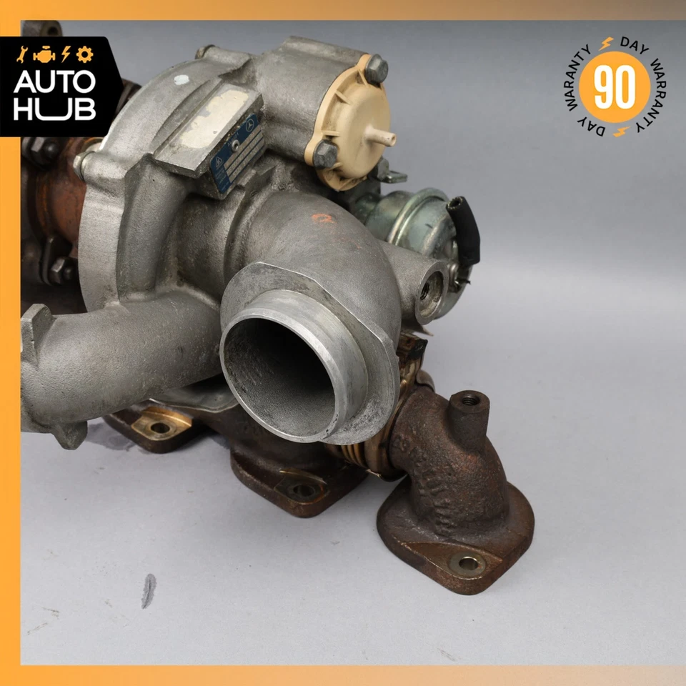 03-06 Mercedes R230 SL600 S600 turbocompresor turbo cargador colector lado izquierdo OEM Foto 2 de 4
