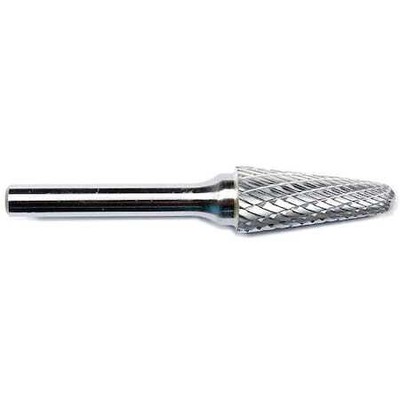 Zoro Select 19D899 Carbide Bur,Pointed Cone,1/2