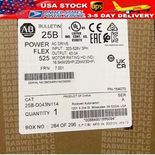 New Allen Bradley 25B-D043N114 AB 25BD043N114 PowerFlex 525 AC Drive US