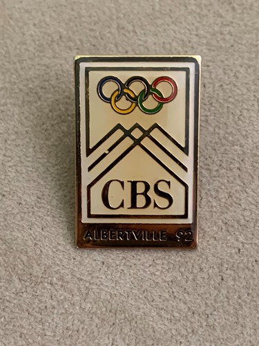 Pin's olympique médiatique CBS ~ 1992 Albertville, France