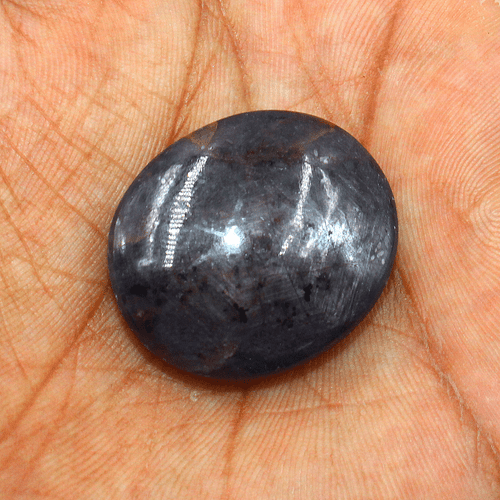 113 Cts Natural Star Ruby Top Quality 30.4mmx25.8mm Huge Oval Cabochon Gemstone - Picture 12 of 18