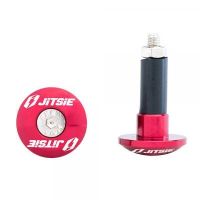 JITSIE TRIALS FAHRRAD LENKERENDEN FÜR LENKER ROT ELOXIERTES ALUMINIUM BLING
